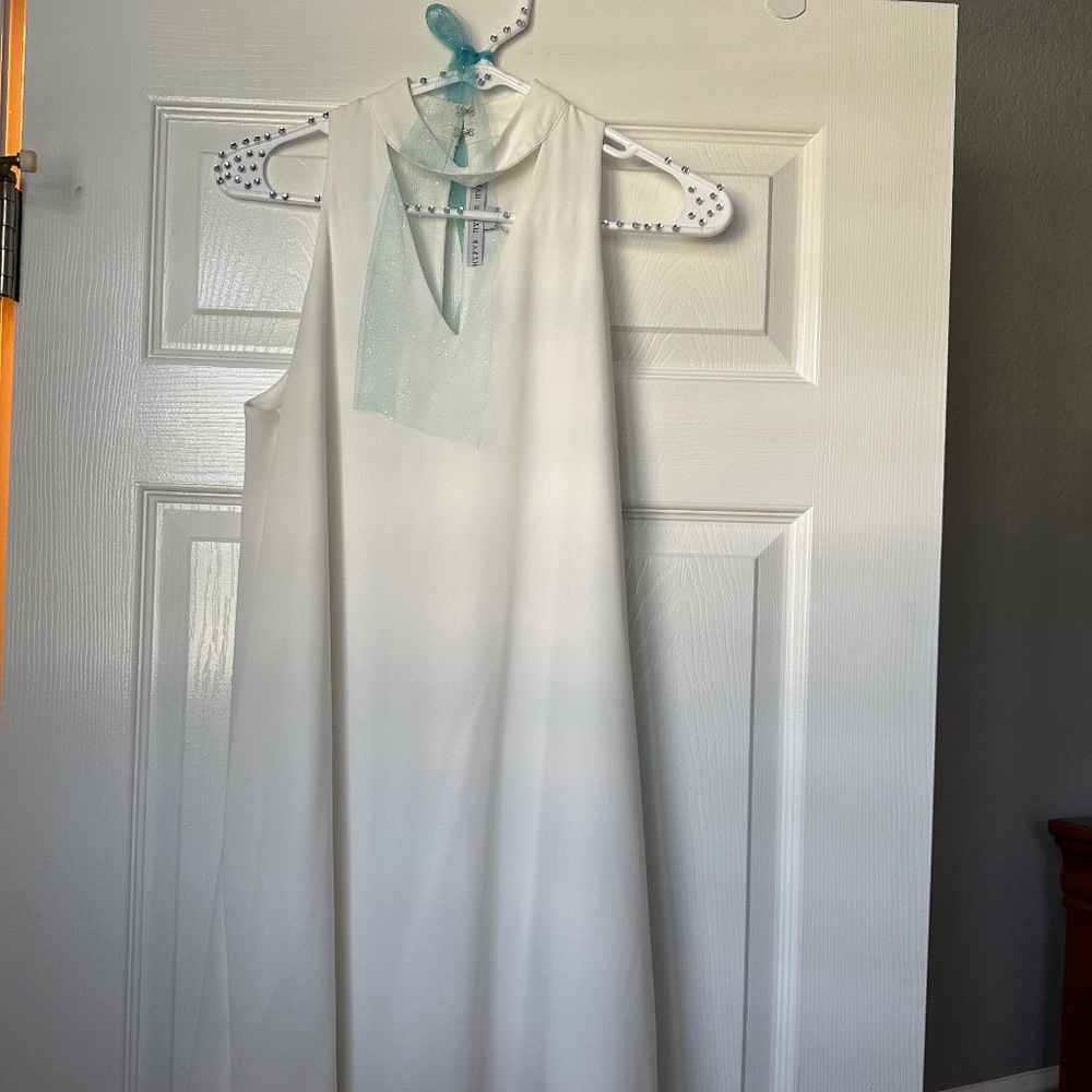 Beautiful white sheath dress